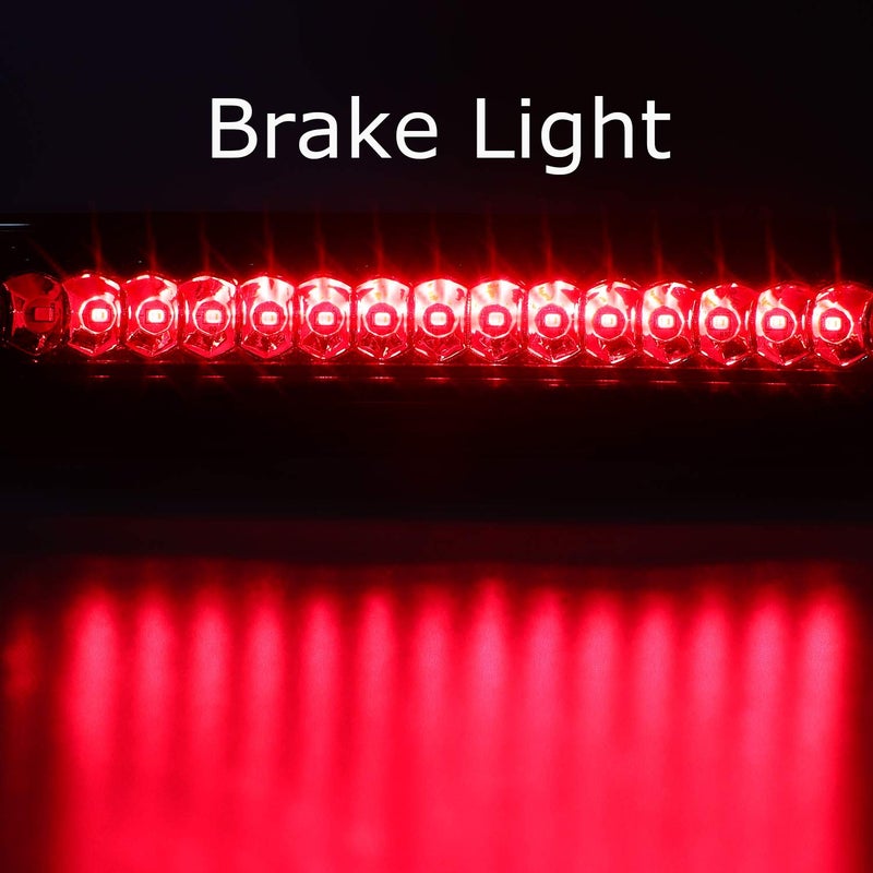 Bomusou LED 3rd Brake Light Cargo Lamp High Mount Brake Light Fit for Nissan Titan (2004-2015), for Nissan Frontier (2005-2016), for 26590-EA800 (Chrome Housing Smoke Lens) - Image 5
